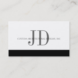 Architect White/White - Available Letterhead - Business Card