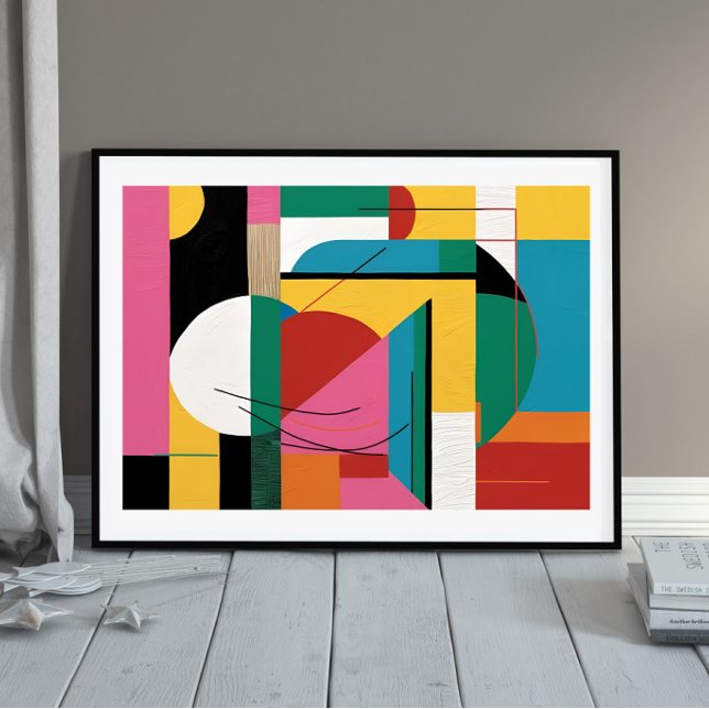 Architectonic Rhythm – Colour & Curve Geometry Poster (Creator Uploaded)