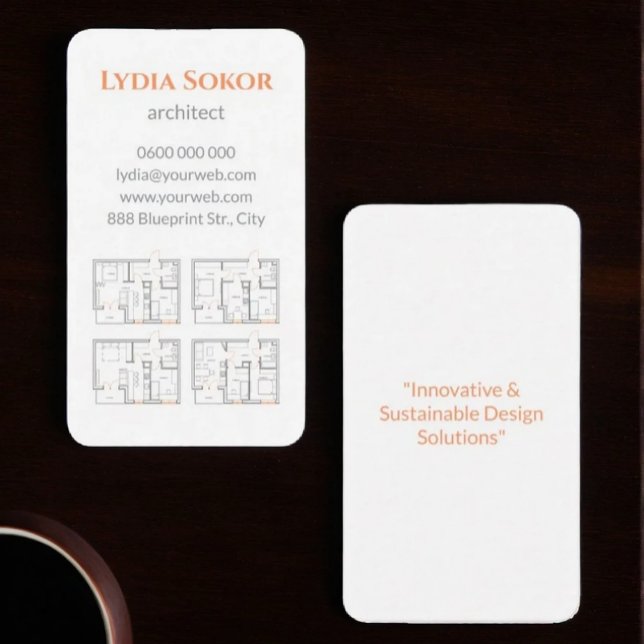 Architector Business Card with Blueprints (Creator Uploaded)