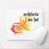 Architects Are Hot Mouse Mat (With Mouse)
