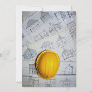 Architect's cap and plans