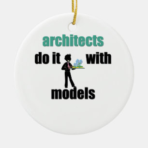 architects do it with models ceramic tree decoration
