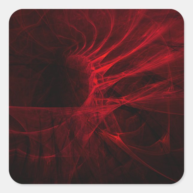 Architect's Dream Abstract Fractal Art Square Sticker (Front)