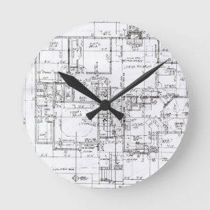 Architects Everything! Round Clock