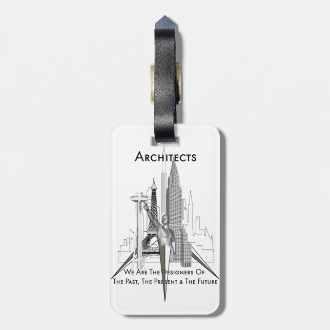 Architects Luggage Tag (Back Vertical)