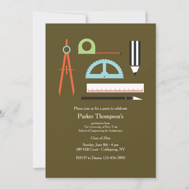 Architect's Tools Invitation (Front)