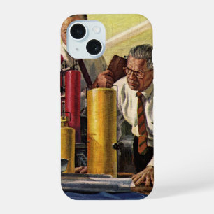 Architects Working in an Office, Vintage Business iPhone 15 Case