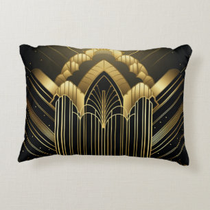 Architectural Art Deco Decorative Cushion