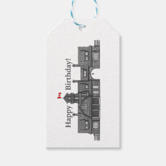 Architectural Birthday Tags