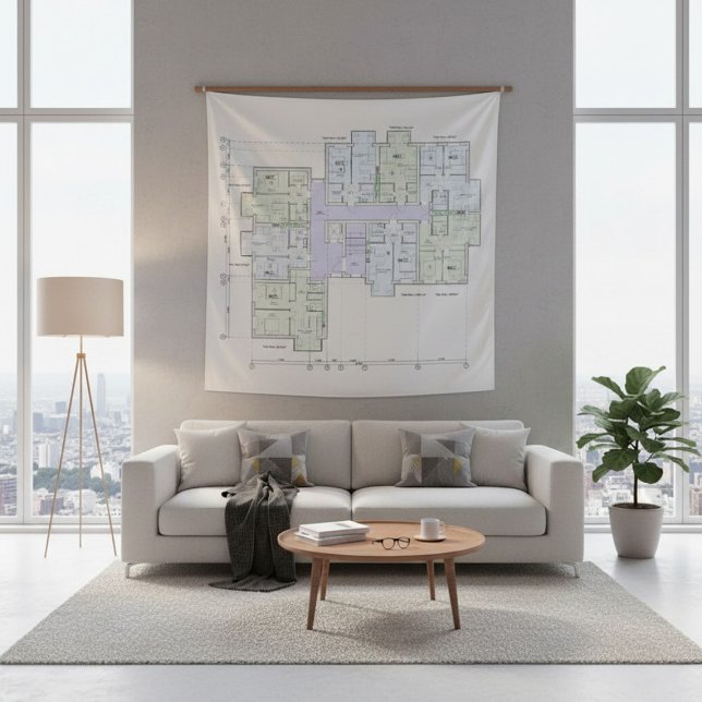 Architectural Blueprint  Tapestry (Creator Uploaded)
