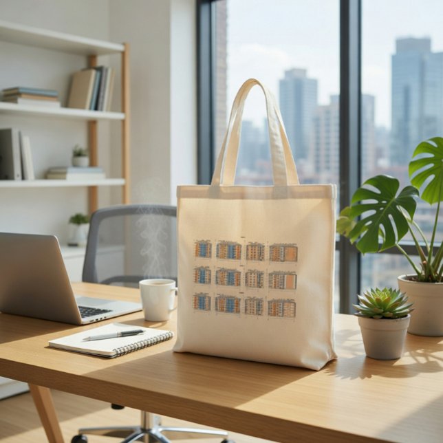 Architectural Blueprint Tote Bag  (Creator Uploaded)