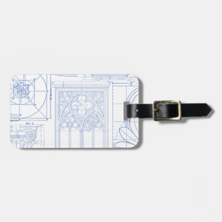 Architectural Blueprints Luggage Tag
