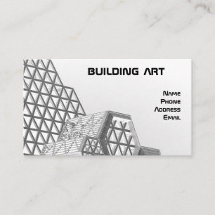 Architectural Design with Geometric Elements Business Card