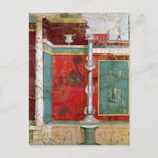 Architectural detail with a landscape postcard (Front)