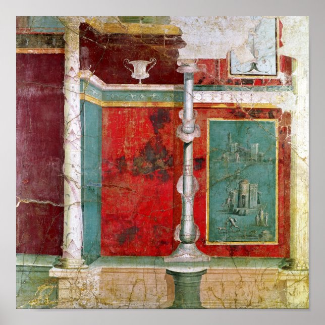 Architectural detail with a landscape poster (Front)
