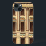 Architectural Facade by Jean Deneufforge iPhone 13 Case<br><div class="desc">An architectural façade drawn by Jean Deneufforge. The word façade comes from the Italian word facciata,  meaning "face." Put a new face on one of your walls with this piece!</div>