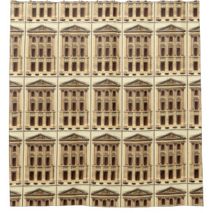 Architectural Facade by Jean Deneufforge Shower Curtain