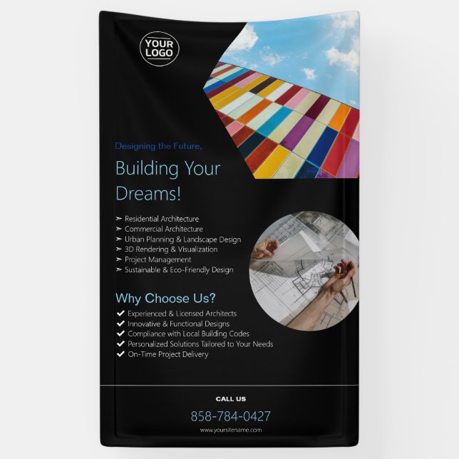 Architectural Firm Custom Banner (Vertical)