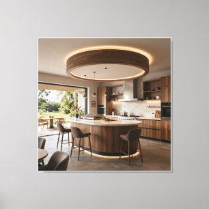 Architectural Harmony: Indoor-Outdoor Flow Canvas Print
