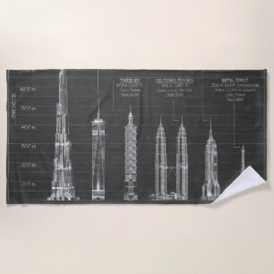 Architectural Heights Beach Towel