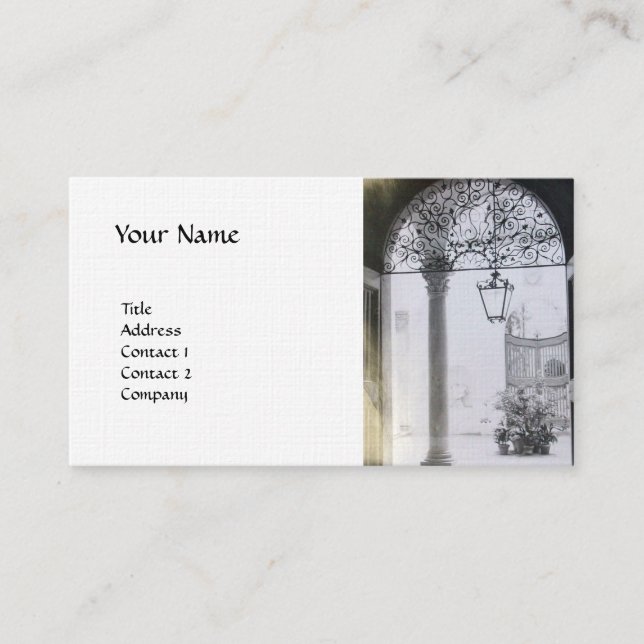 ARCHITECTURAL INTERIOR linen Business Card (Front)