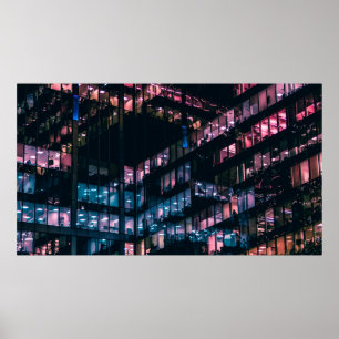 ARCHITECTURAL PHOTOGRAPHY OF BUILDING WITH PEOPLE  POSTER