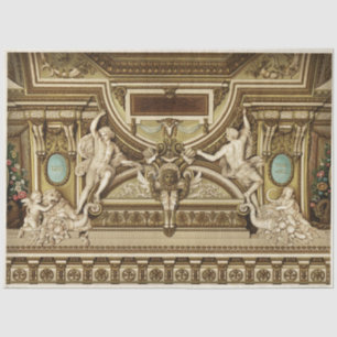 Architectural Roman Statue Decoupage Paper