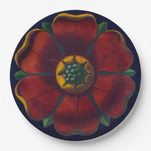 Architectural Rosette No. 1 Paper Plate