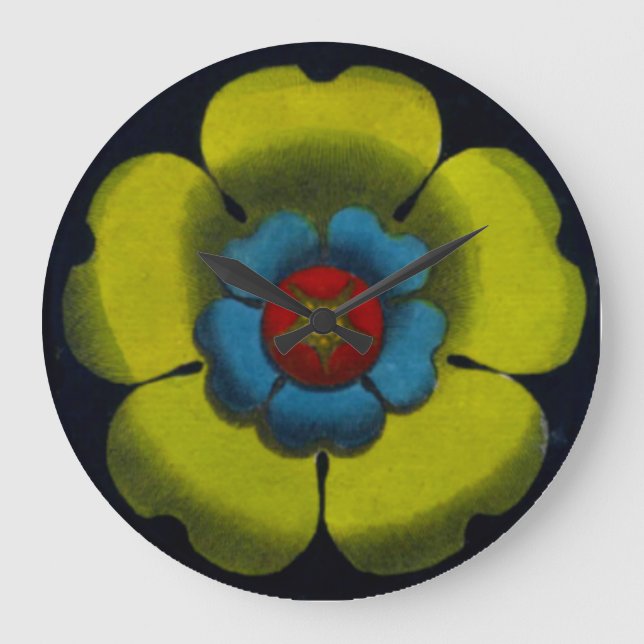 Architectural Rosette No. 6 Large Clock (Front)