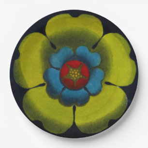 Architectural Rosette No. 6 Paper Plate
