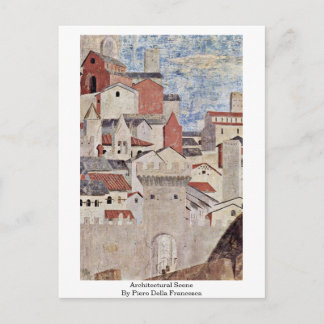 Architectural Scene. By Piero Della Francesca Postcard