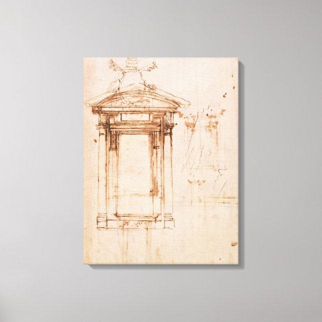 Architectural study canvas print (Front)