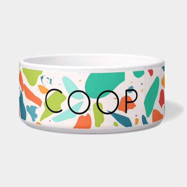 Architectural Terrazzo Modern Colourful PET NAME (Front)