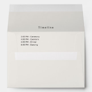 Architectural Timeline Wedding Envelope