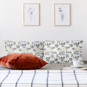 Architectural Toile Pillowcase