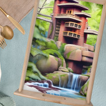 Architectural Tree House Digital Art  