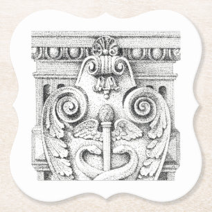 ARCHITECTURE Bracket Paper Coasters