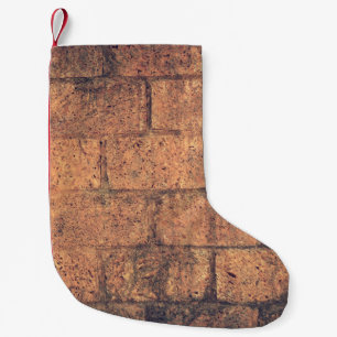 Architecture bricks wall stoneworks small christmas stocking