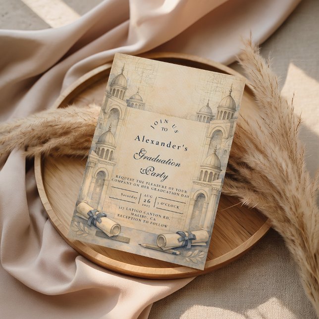 Architecture Drafting Tools Graduation Invitation (Creator Uploaded)