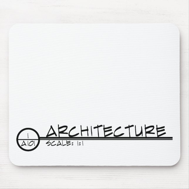 Architecture Drawing Title Mousepad (dark) (Front)