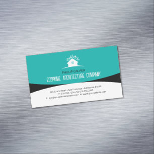 Architecture   Eco Home Architect Magnetic Business Card