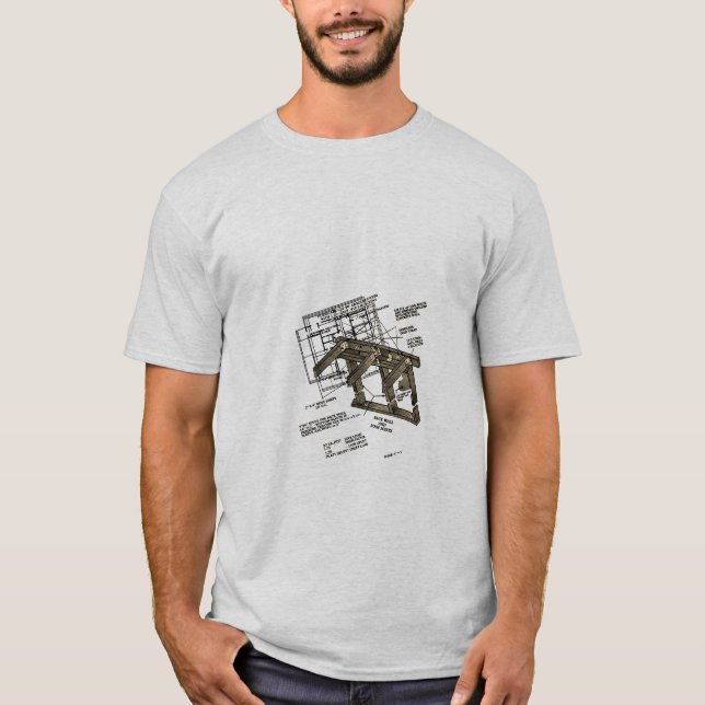 Architecture/Faux Blueprint T-Shirt (Front)