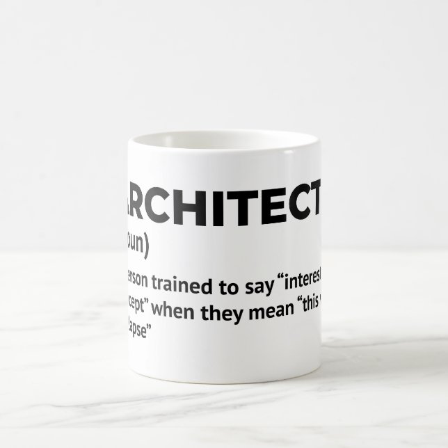 Architecture Humour Definition Mug (Center)