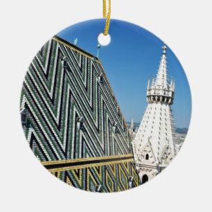 Architecture in Vienna, Austria Ceramic Tree Decoration
