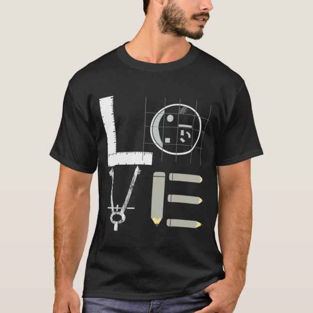 Architecture Love Architect Structural Engineer T-Shirt (Front)