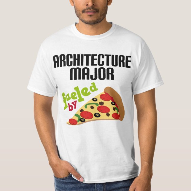 Architecture Major Gift (Pizza) T-Shirt (Front)