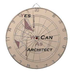 architecture, modern design, geometric art, black dartboard