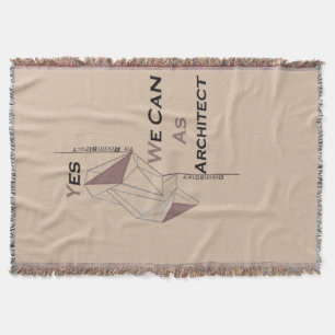architecture, modern design, geometric art, black  throw blanket
