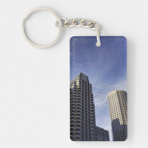 Architecture of downtown Boston Key Ring