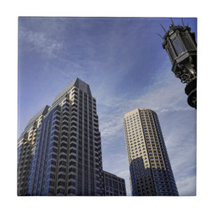 Architecture of downtown Boston Tile
